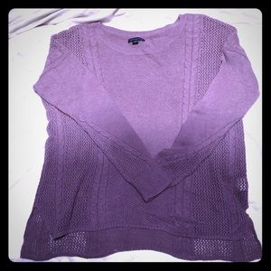 AE Ombré Purple Knit Sweater